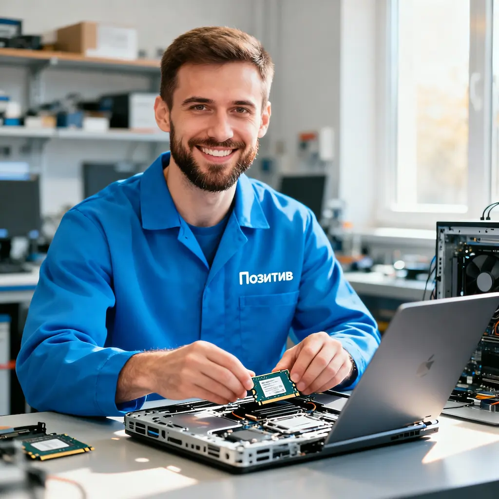 заменить HDD на SSD на ноутбуке в Бердске