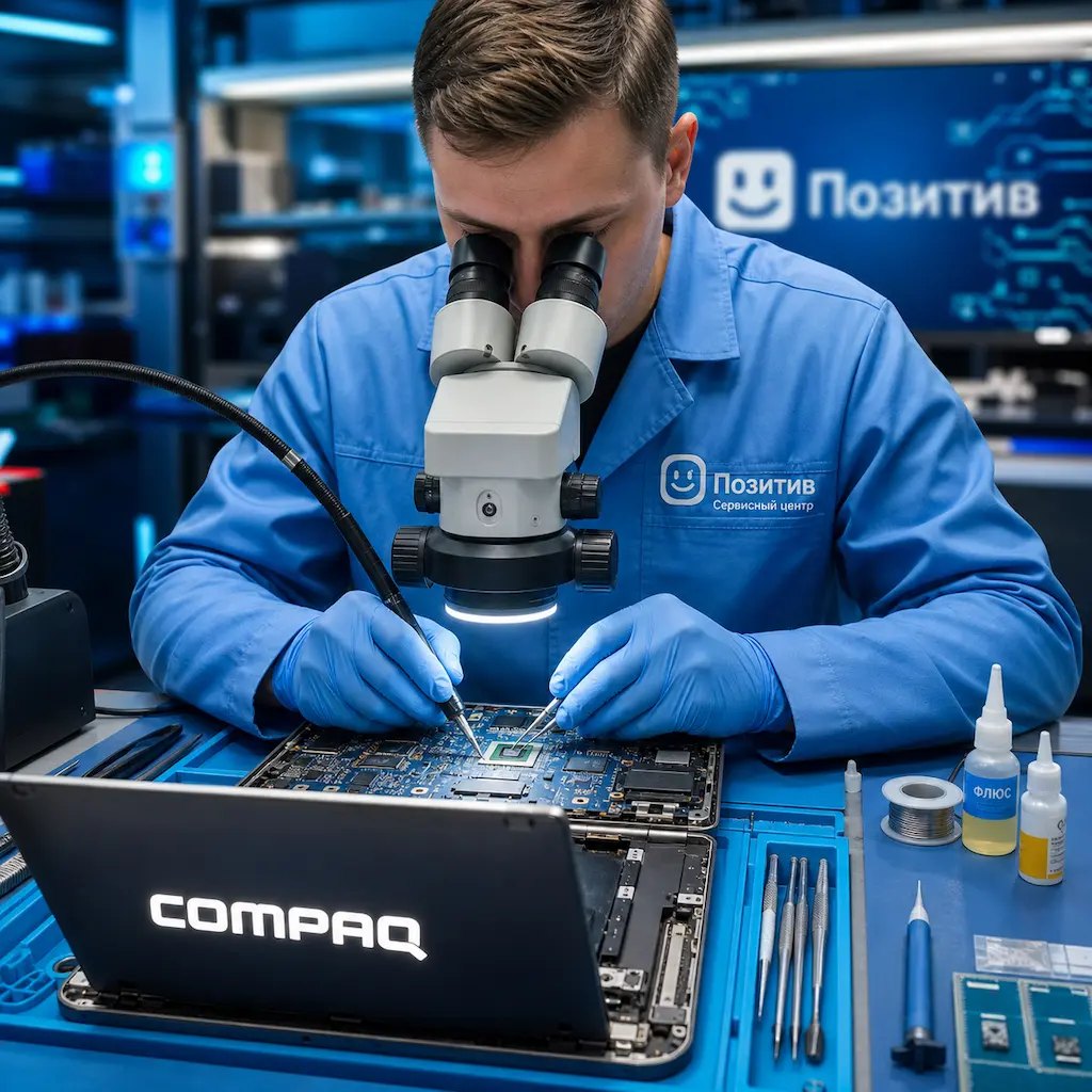 Замена видеокарты ноутбука Compaq в Бердске