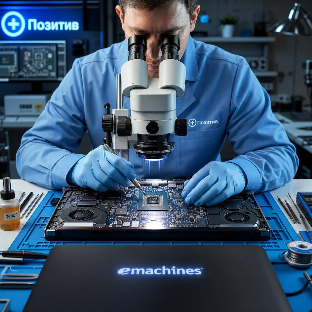 Замена видеокарты ноутбука Emachines в Бердске