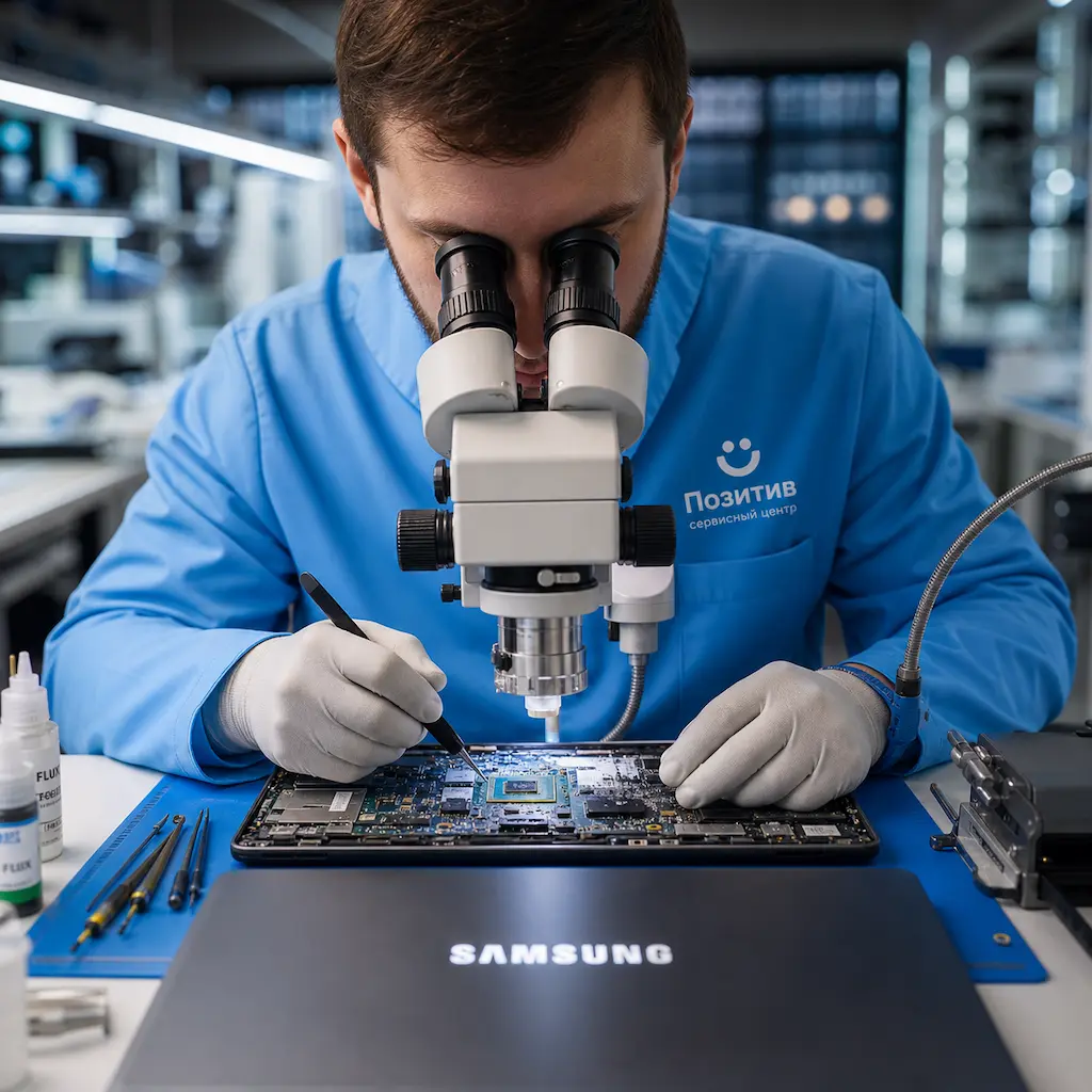 Замена видеокарты ноутбука Samsung в Бердске