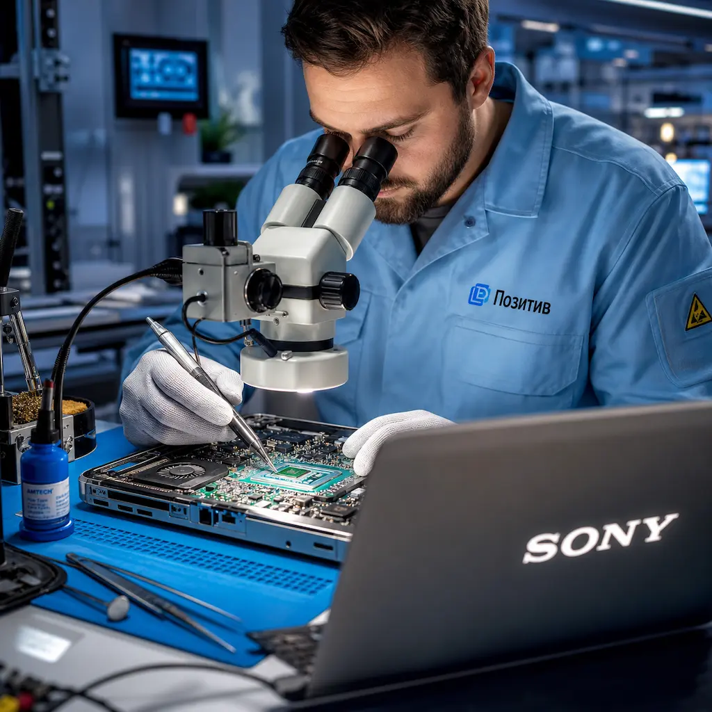 Замена видеокарты ноутбука Sony в Бердске