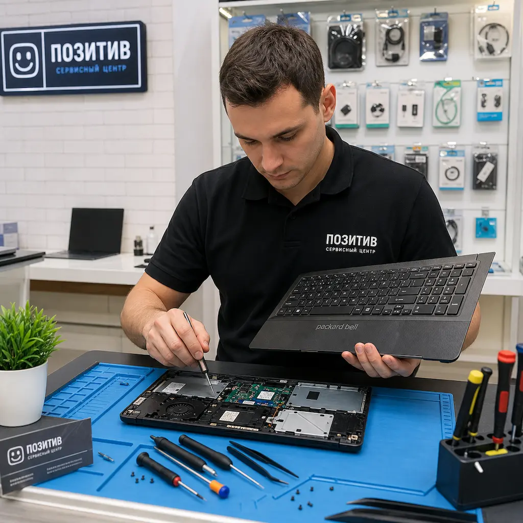 заменить клавиатуру на ноутбуке Packard Bell в Бердске