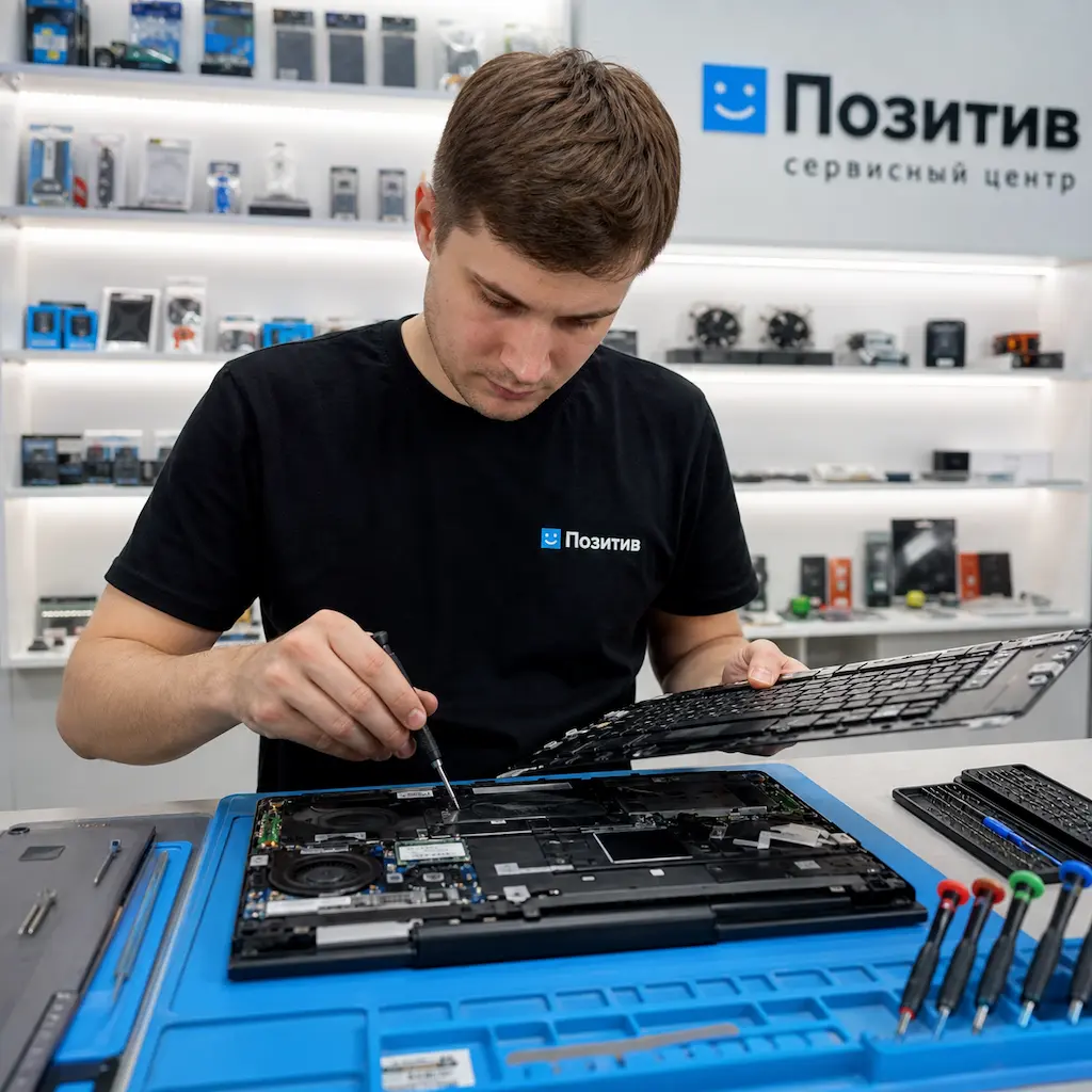 заменить клавиатуру на ноутбуке Samsung в Бердске