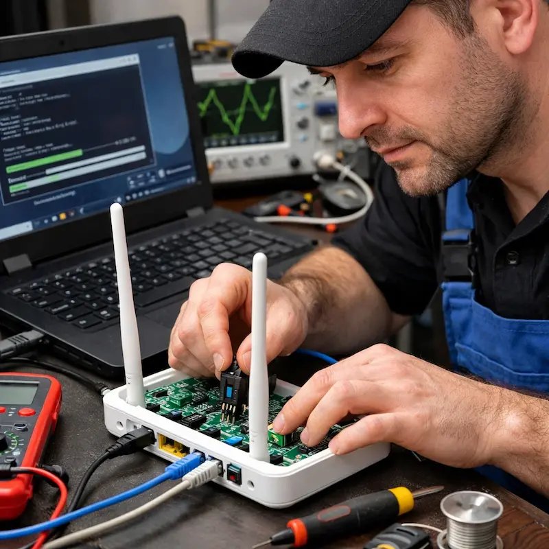 Перепрошивка WiFi роутера в Бердске