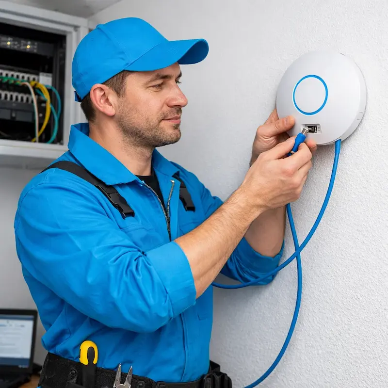 Подключение точки доступа в Бердске