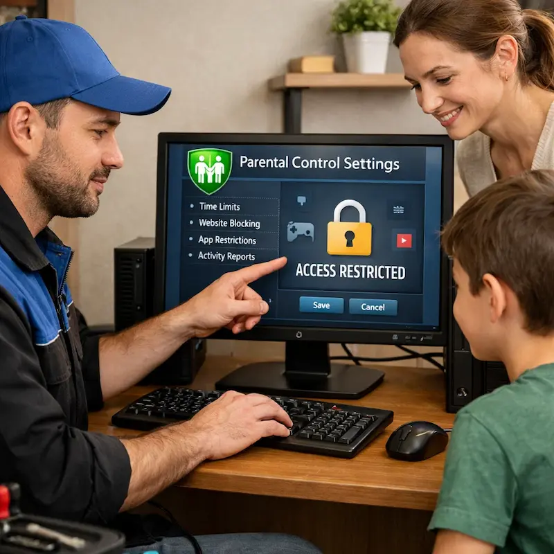 Родительский контроль на компьютере и ноутбуке в Бердске