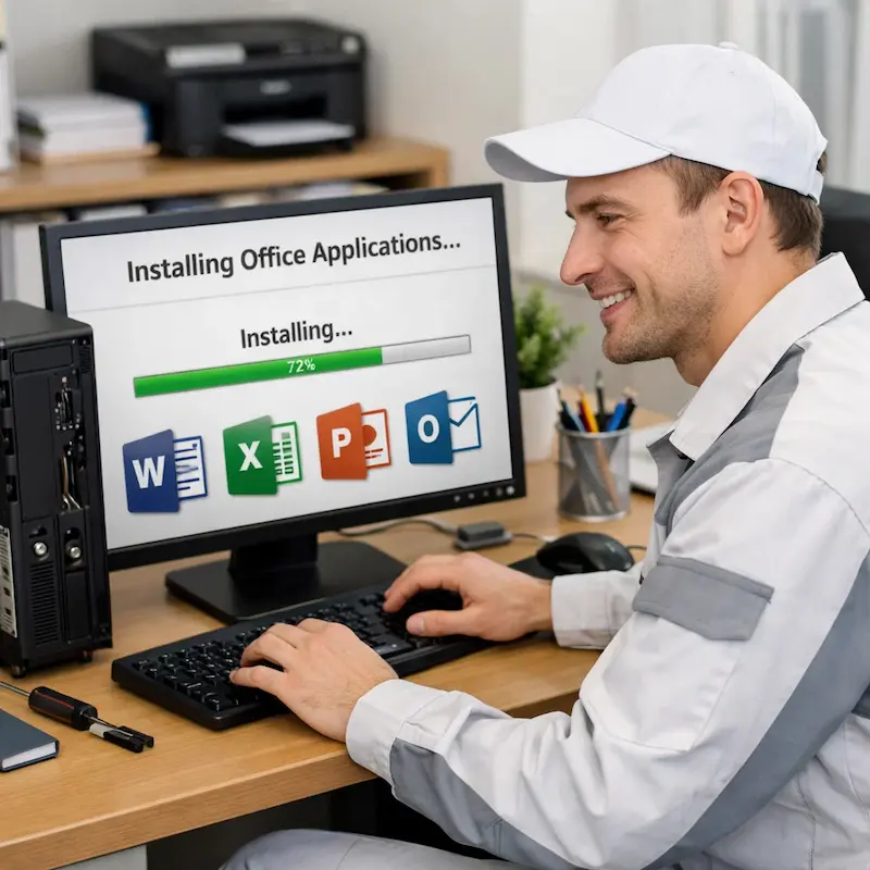 Установка и настройка программ на компьютере в Бердске