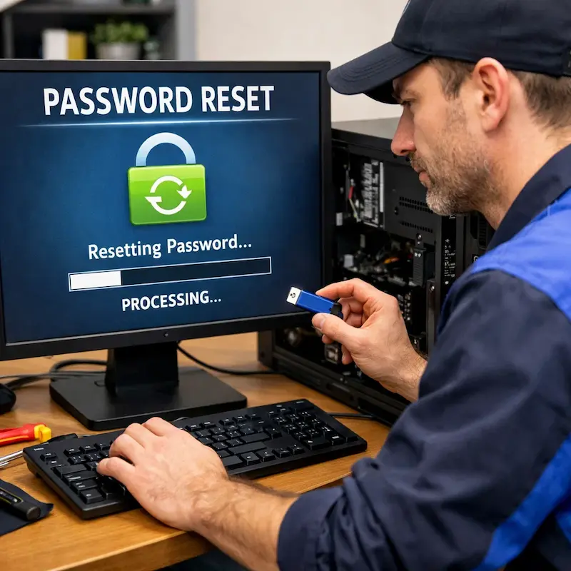 Удаление пароля на компьютере в Бердске