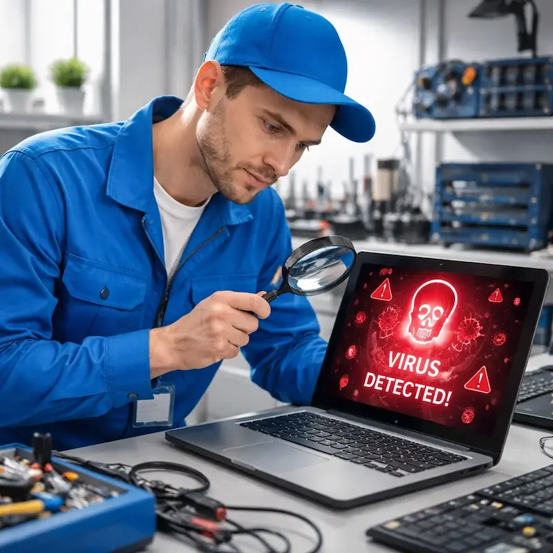 Поиск компьютерных вирусов в Бердске