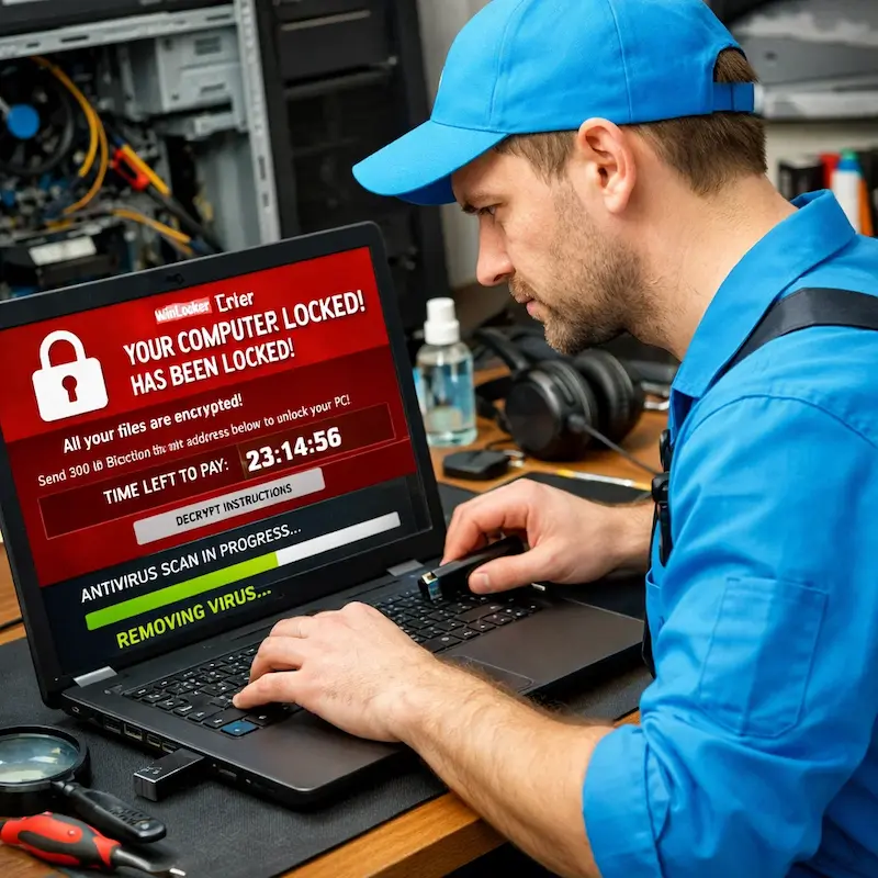 Удалить винлокер в Бердске